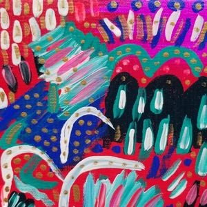 Colorful Wall Art Abstract Art "Be Eccentric" Abstract Original Acrylic Painting